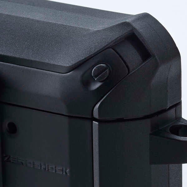 ELECOM AirPods4 保護殻 硬殼 (Airpods第4代) ZEROSHOCK Lock 黑色/銀色