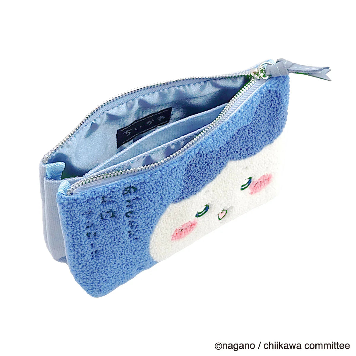 【現貨】Chiikawa サガラ毛絨刺繡｜三層收納袋