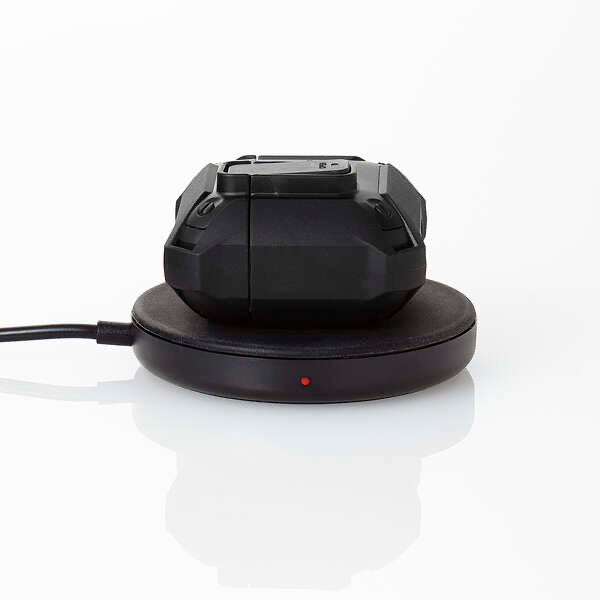 ELECOM AirPods4 保護殻 硬殼 (Airpods第4代) ZEROSHOCK Lock 黑色/銀色