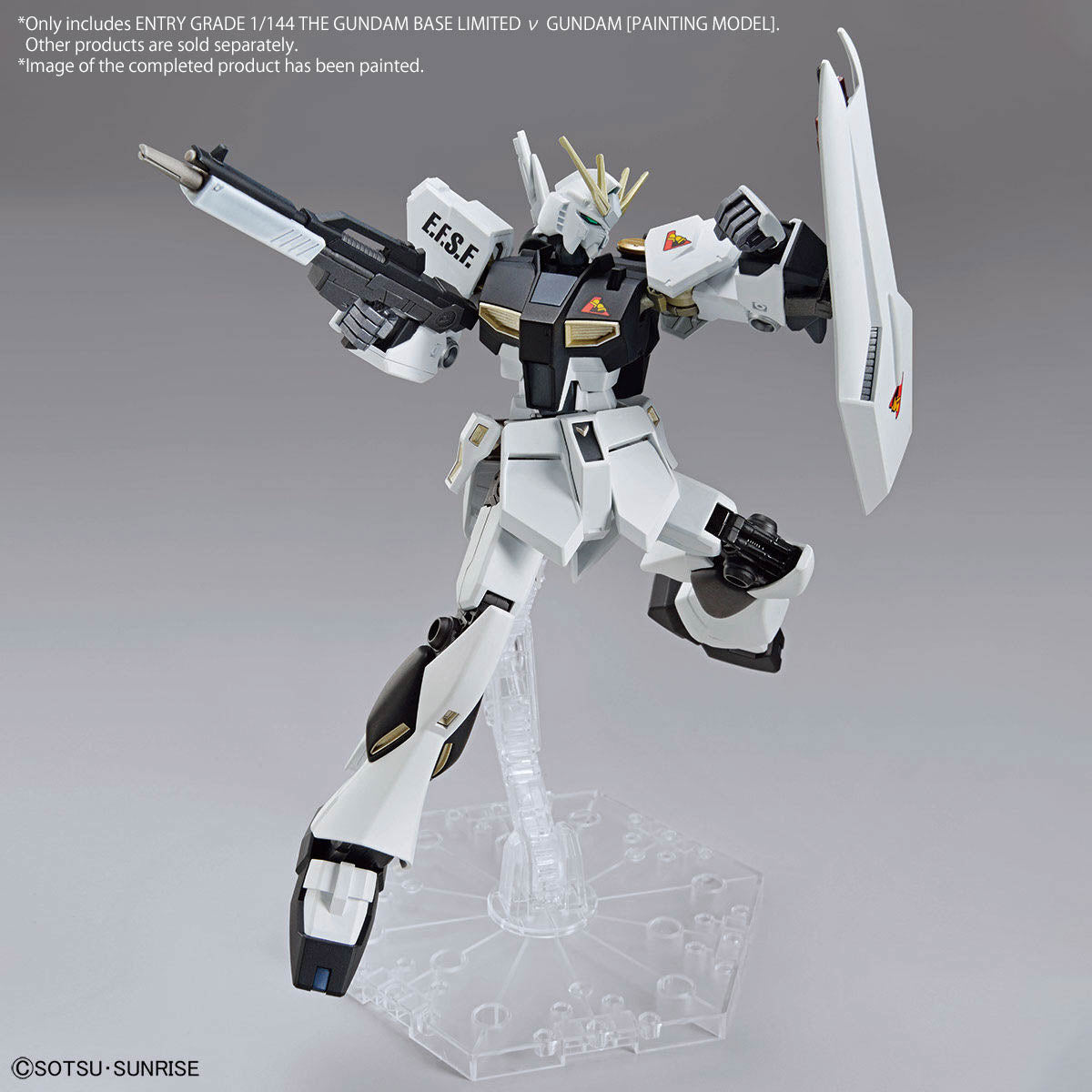 【現貨】ENTRY GRADE 1/144 THE GUNDAM BASE LIMITED ν GUNDAM [PAINTING MODEL]｜上色派福音