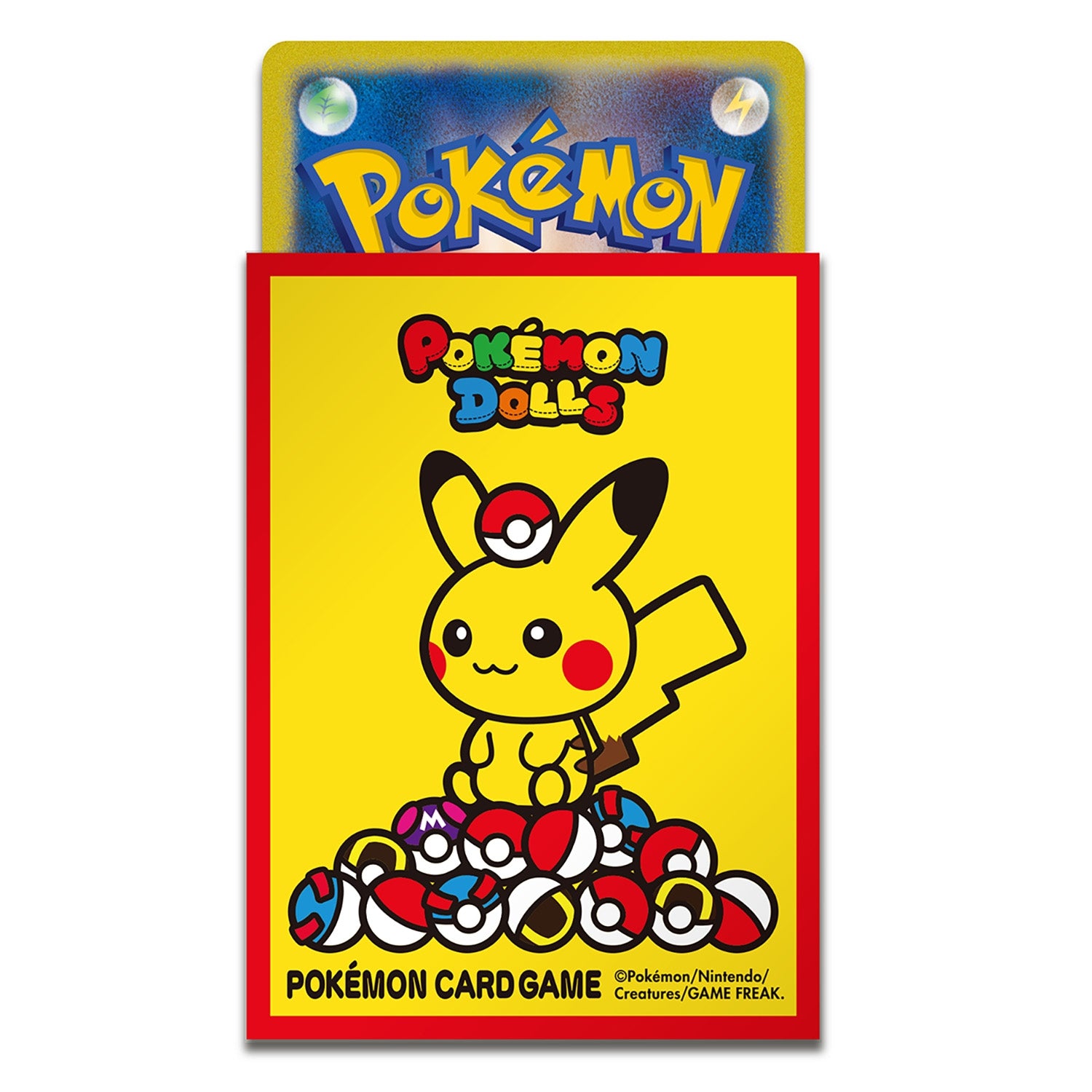 PTCG 日版｜卡套 POKEMON DOLLS 紅色｜pokemon center card sleeves｜寶可夢中心原創